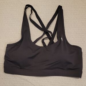Blackmilk Cross-Back Black Sports Bra